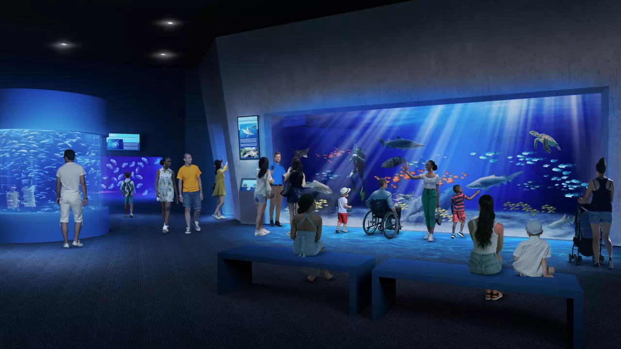 Rendering of the Center's aquarium that's slated to open in 2026. img#1