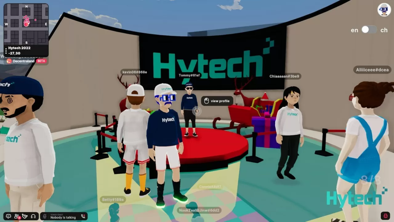 Hytech launches its first global metaverse D&D in Decentraland img#1