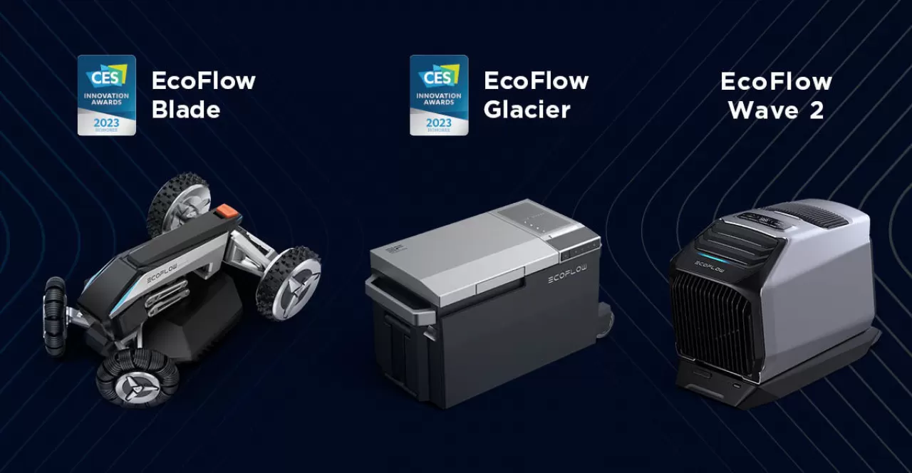 EcoFlow presenteert op CES 2023 naast thuisstroomoplossing ook drie nieuwe producten: grasmaaier, draagbare koelkast en draagbare airco img#1