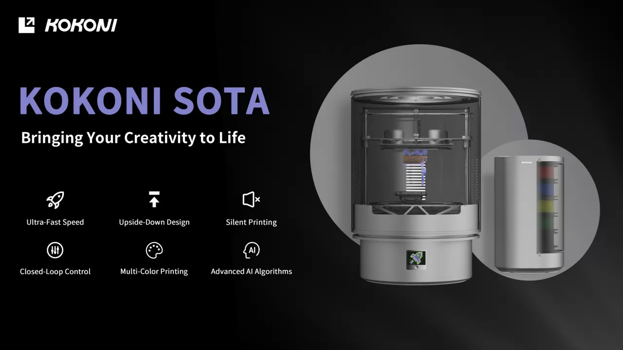 KOKONI SOTA: The Fastest Consumer-grade 3D Printer on the Market, Unveiled at CES img#3
