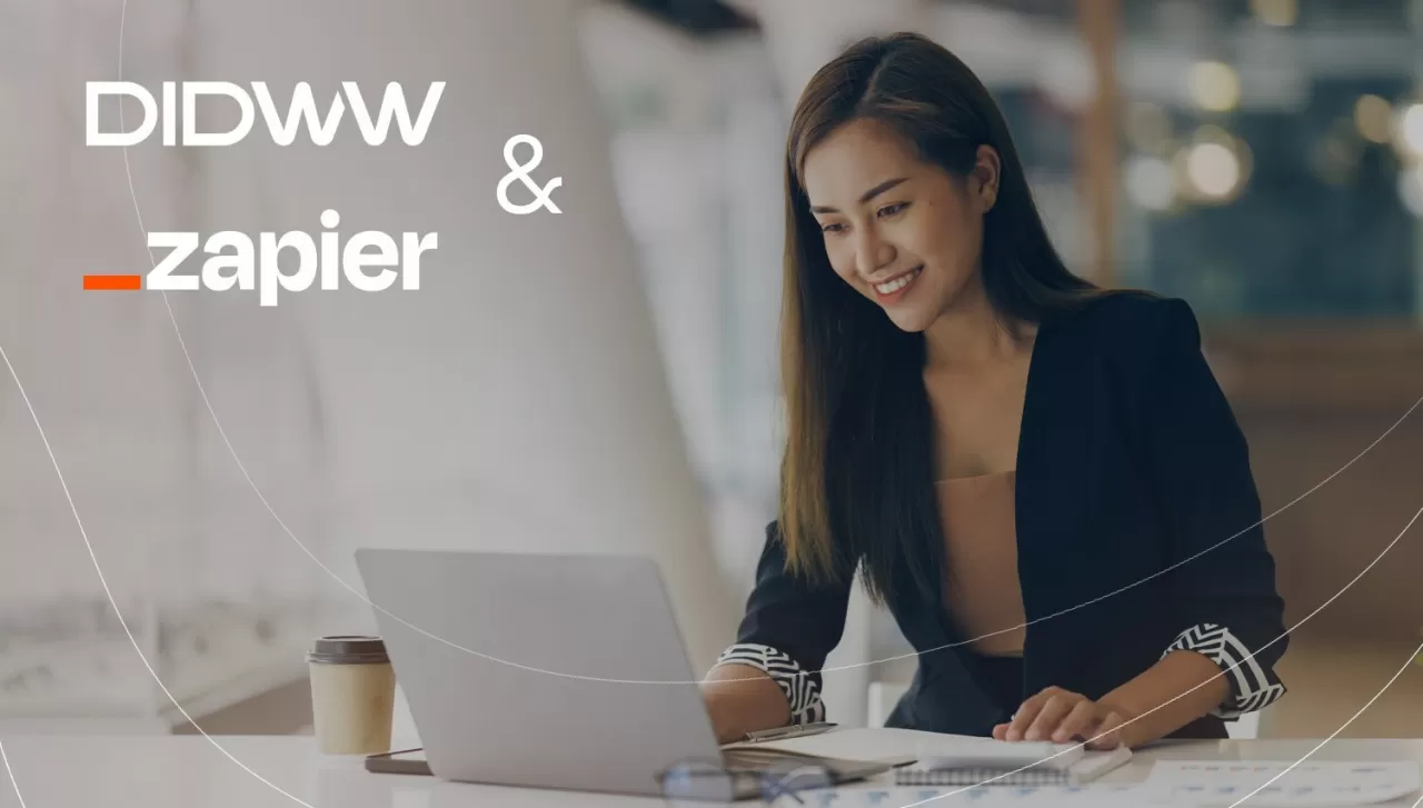 DIDWW integrates with Zapier to offer seamless connection to 5000+ business apps