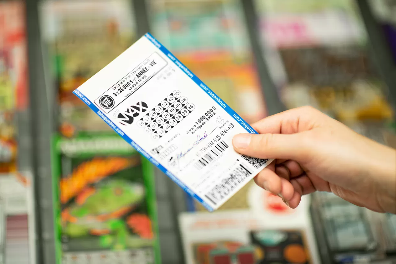Lotto Max ticket, courtesy of Loto-Québec (CNW Group/Loto-Québec) img#1