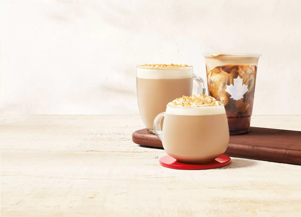 Treat yourself to a NEW special drink at your local Tim Hortons: Tims launches handcrafted Vanilla Coconut Latte, Vanilla Coconut Cappuccino and Vanilla Coconut Cold Brew (CNW Group/Tim Hortons) img#1