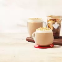 Treat yourself to a NEW special drink at your local Tim Hortons: Handcrafted Vanilla Coconut Latte, Vanilla Coconut Cappuccino img#1