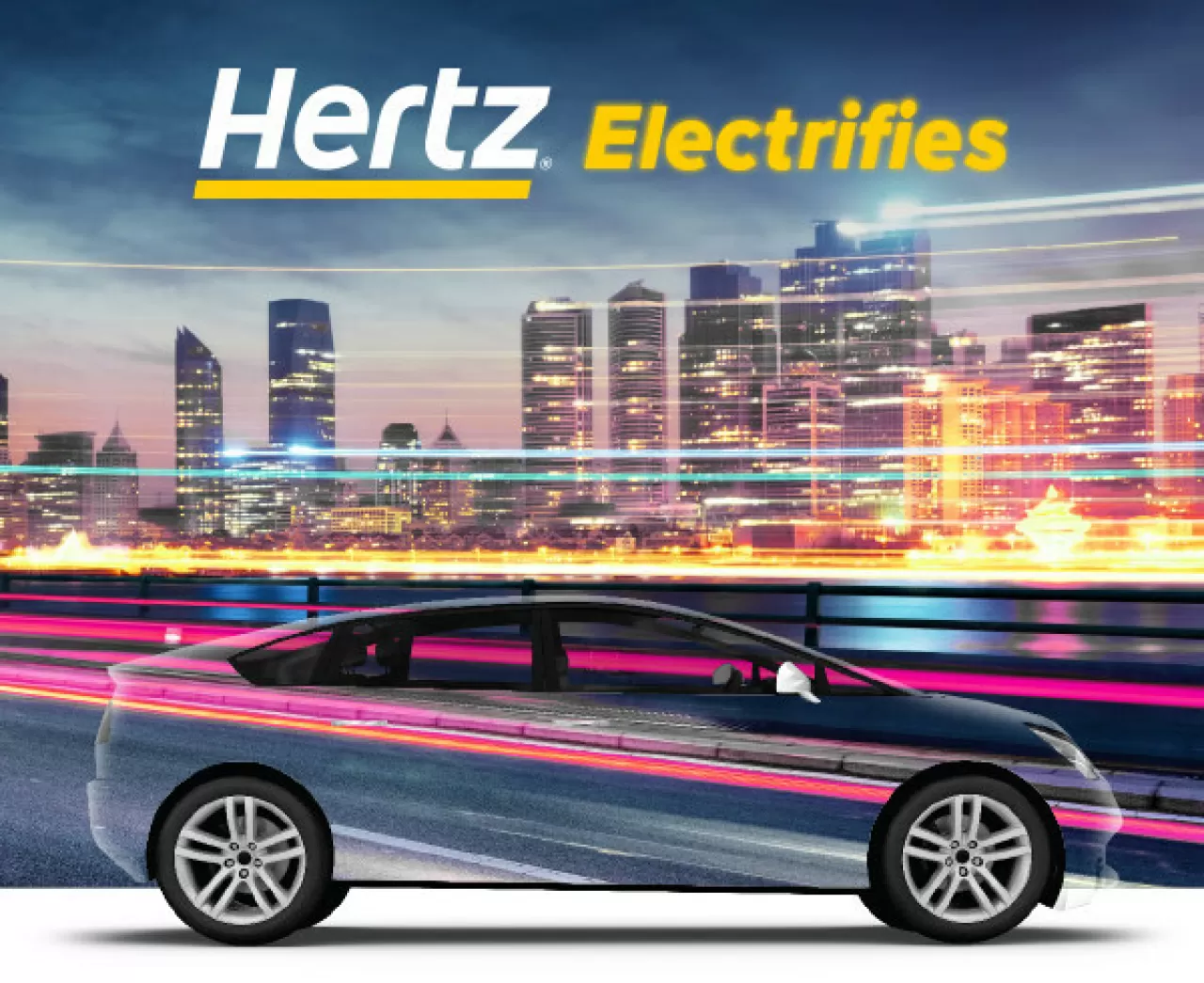 "Hertz Electrifies" is a new public-private partnership between Hertz and cities aiming to transform the rental car industry and accelerate mainstream consumer adoption of electric vehicles. img#1
