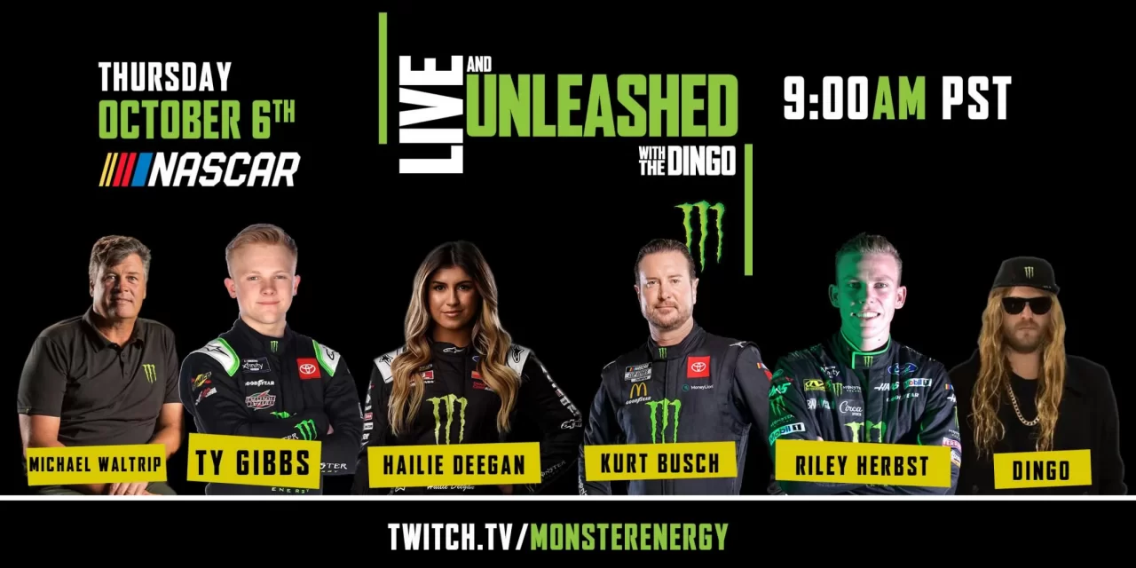 Monster Energy to Host Epic NASCAR Simulation Driving Competition On The Latest Episode Of "Live & Unleashed With The Dingo" img#1