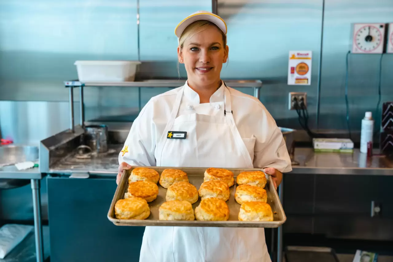 Hardee's Crowns Amber Burgess as the Winner of 2022 Hardee's Biscuit Baker Competition