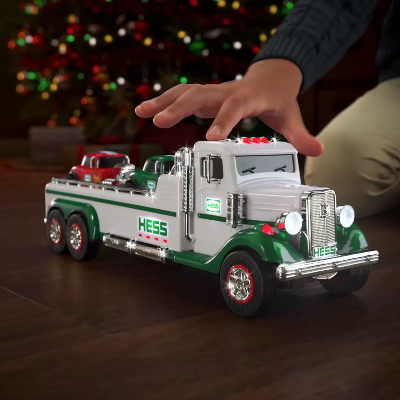 3-in-1 Hess Flatbed Truck with Hot Rods On Sale Now img#1