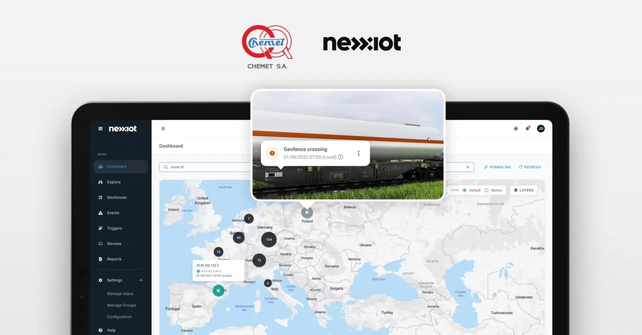 CHEMET and Nexxiot partner to manufacture Intelligent tank containers for safer transportation of dangerous goods