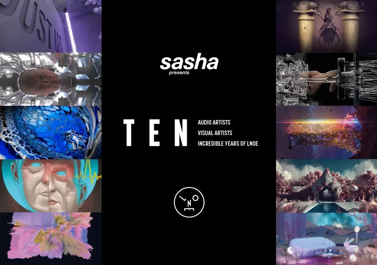 International electronic artist Sasha brings together twenty artists for a special nft collaboration to celebrate 10 years of his label img#1