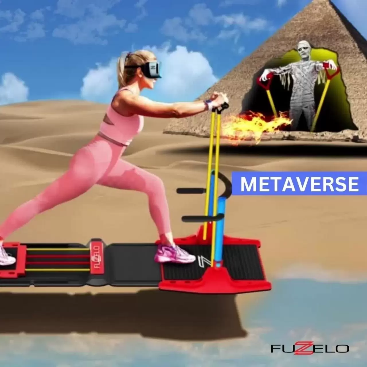 Introducing the Future of Home Exercising: The Fuzelo Patented Metaverse Yoga/Pilates Total Body Gym img#2