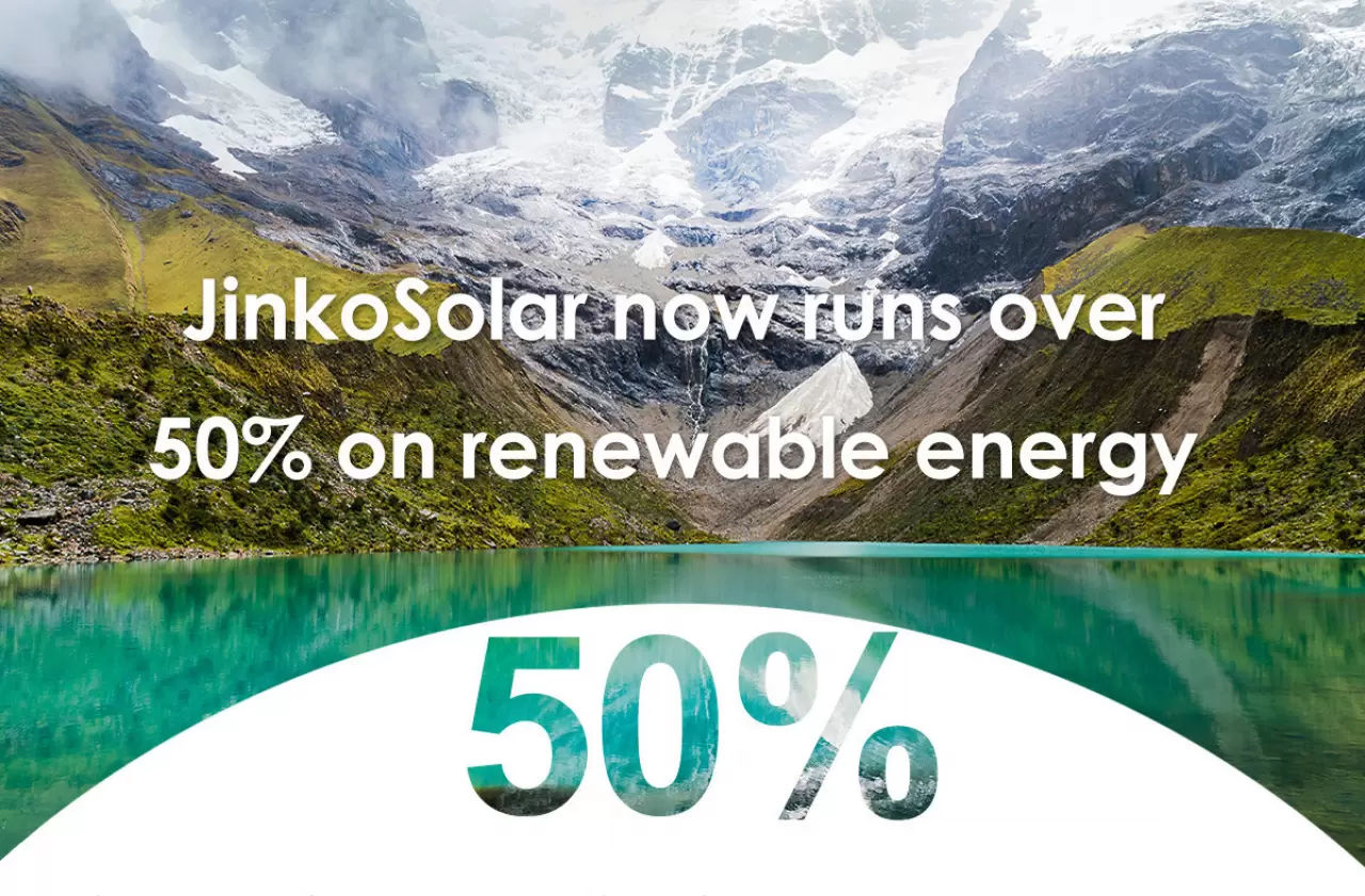 JinkoSolar now runs over 50% on renewable energy img#1