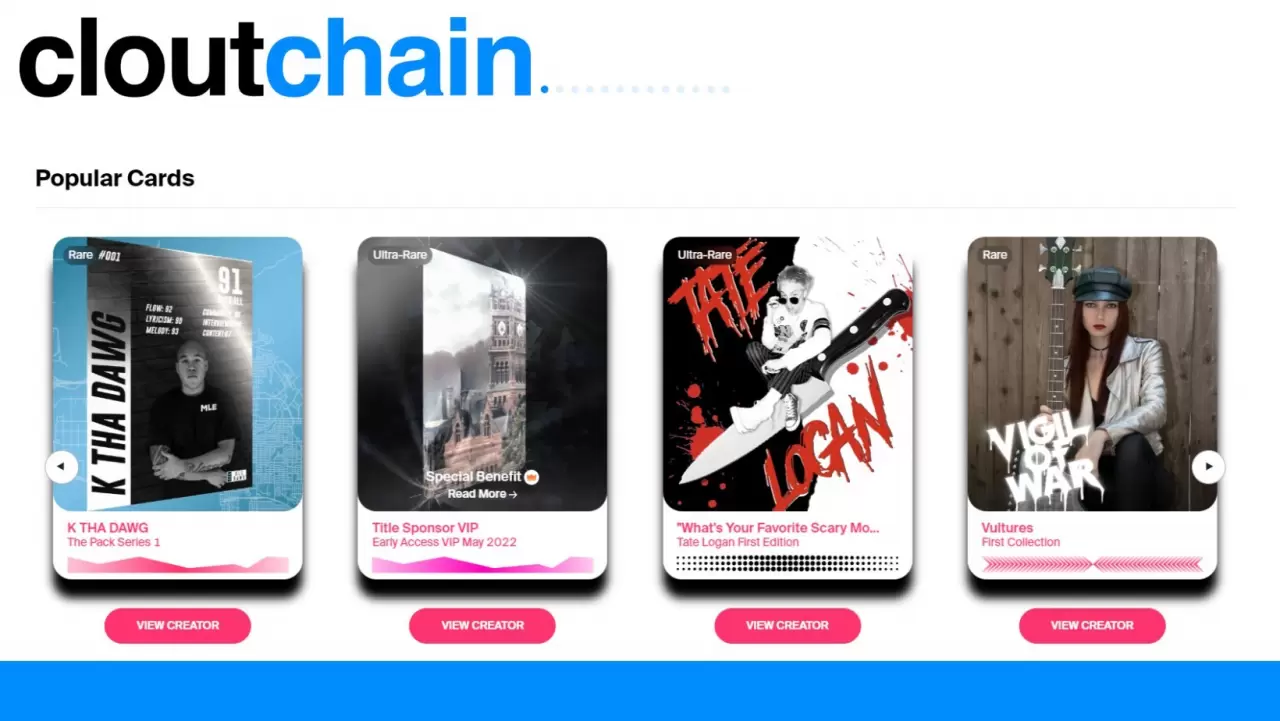 Cloutchain digital collectibles can act as tickets and keys to unlock content and more. img#1