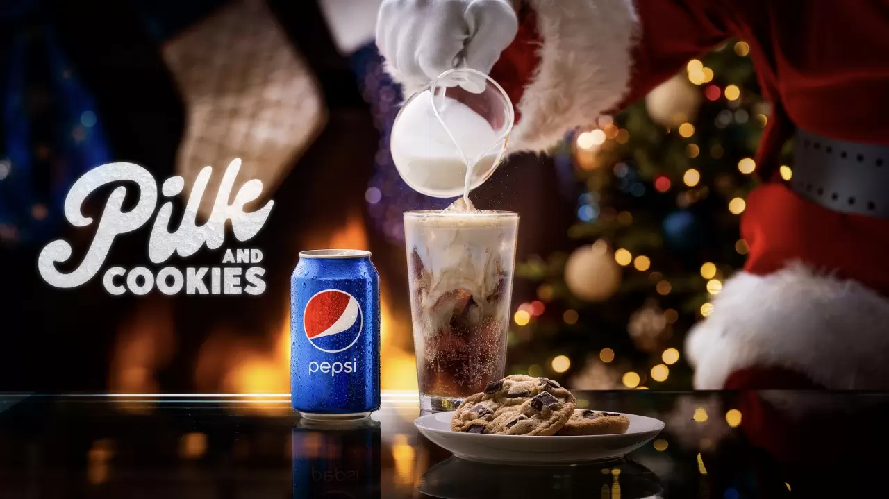 Pepsi is inviting fans to join the naughty list with “Pilk” and Cookies, a new “dirty soda” holiday tradition. img#1