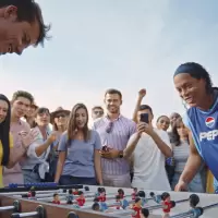 Pepsi Max® Unveils Custom Nutmeg Foosball Table With Global Football Icon Ronaldinho img#1