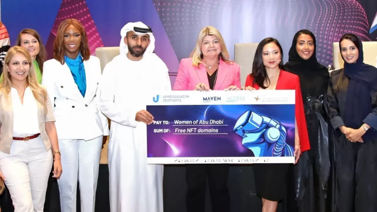 Maven Global Access and Abu Dhabi Investment office offer $1 million worth of free Web3/NFT domains to all women in Abu Dhabi img#1