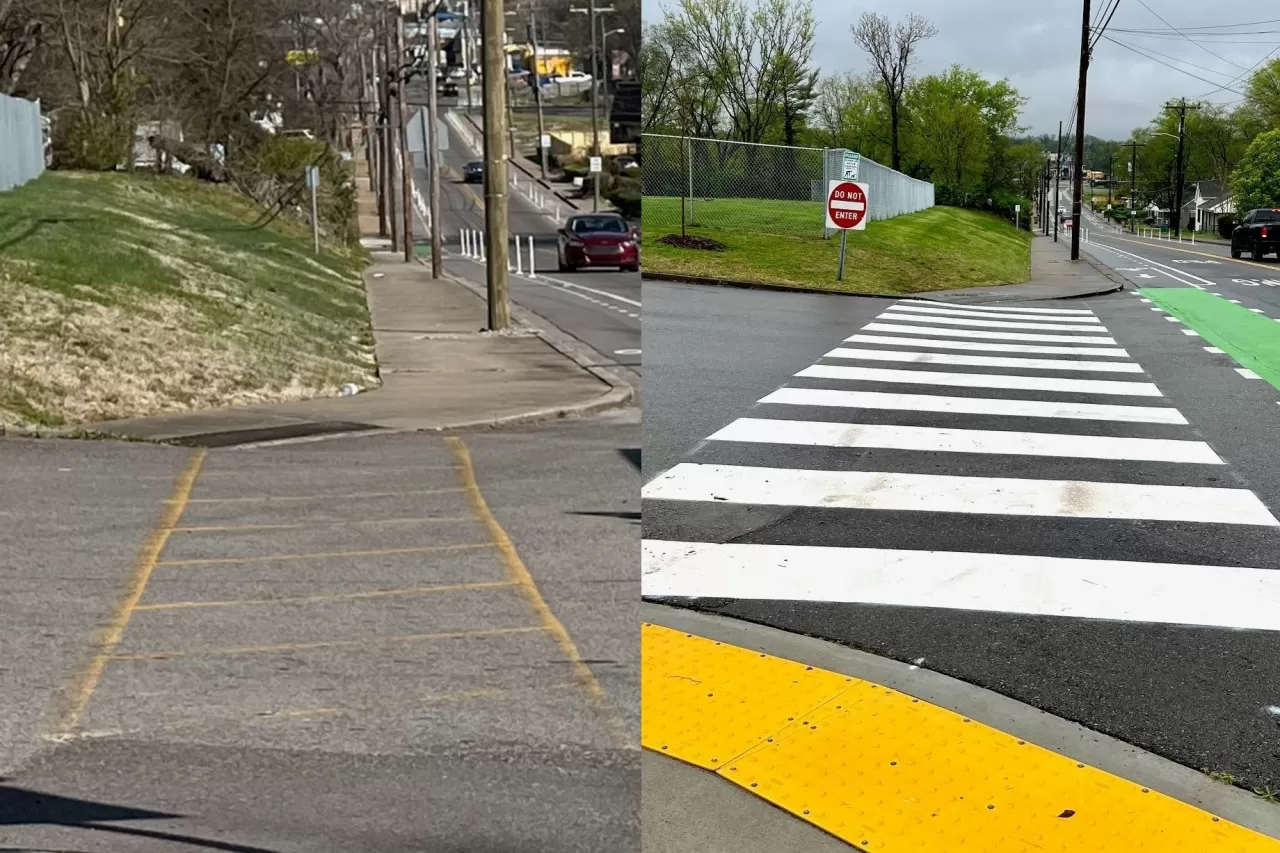 3M worked with Collier Engineering and Design and Civic Design Center to remodel school zone roadways at Robert Churchwell Museum Magnet Elementary School in Nashville. img#1