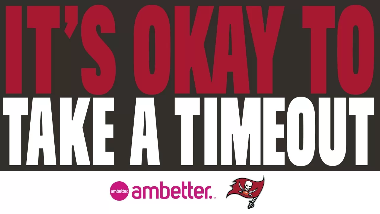 It's OK to Take a Time-Out: Tampa Bay Buccaneers and Ambetter from Sunshine Health Team Up for Mental Health Awareness Initiative