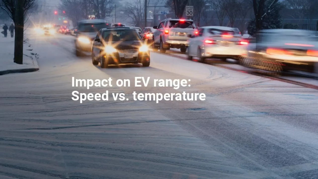 New analysis by Geotab investigates the impact of temperature and speed on electric vehicle range