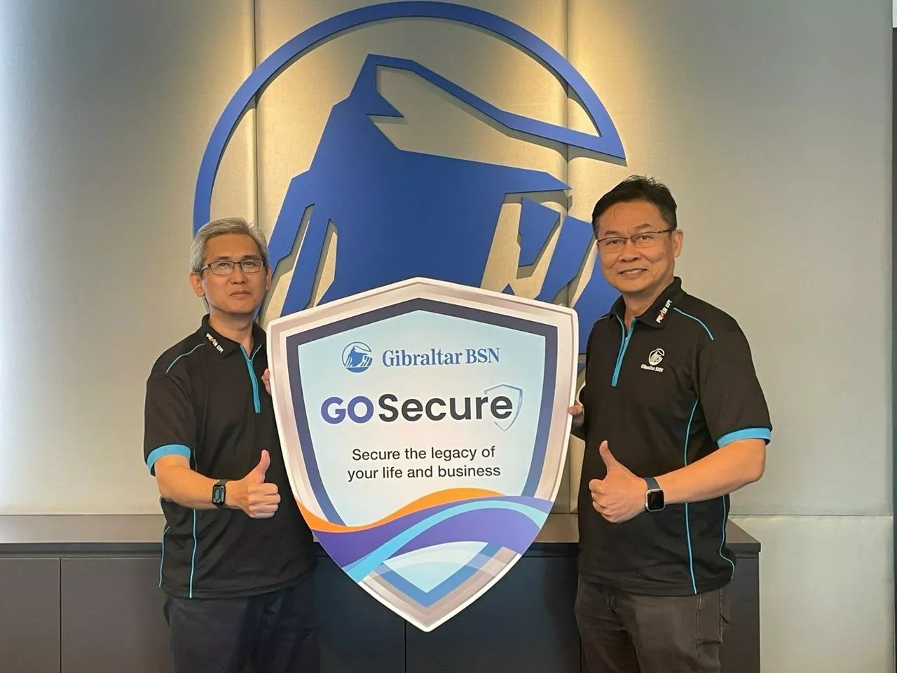 (from left to right) Lee Kok Wah, Chief Executive Officer of Gibraltar BSN and Daniel Toh, Chief Sales Officer of Gibraltar BSN at the launch of GoSecure and GoSecure+ img#1