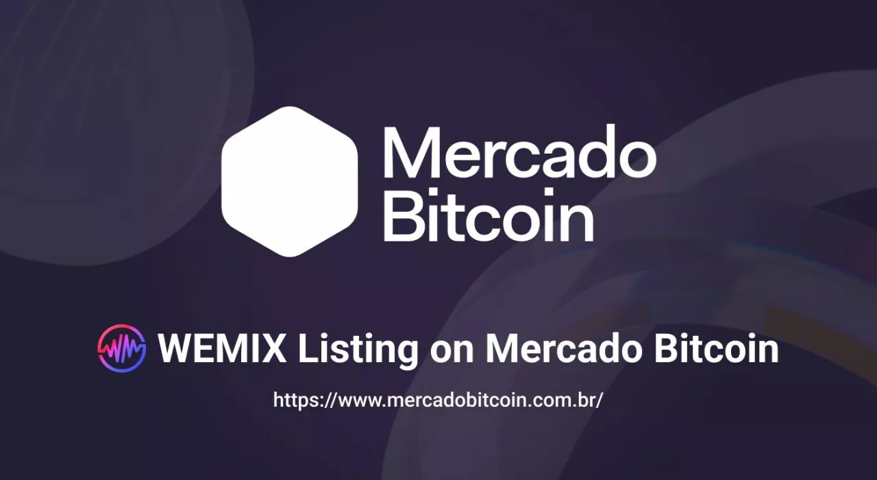 WEMIX lists on Mercado Bitcoin (Wemade Co., Ltd) img#1