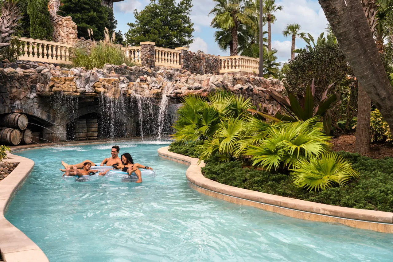 Discover Explorer Island water park, the resort's private five-acre water park with a lazy river, all-day complimentary kids club, family pool, splash zone and more. img#6