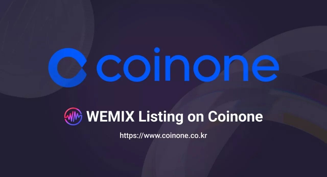 WEMIX coin approved for listing on leading Korean crypto exchange Coinone img#1