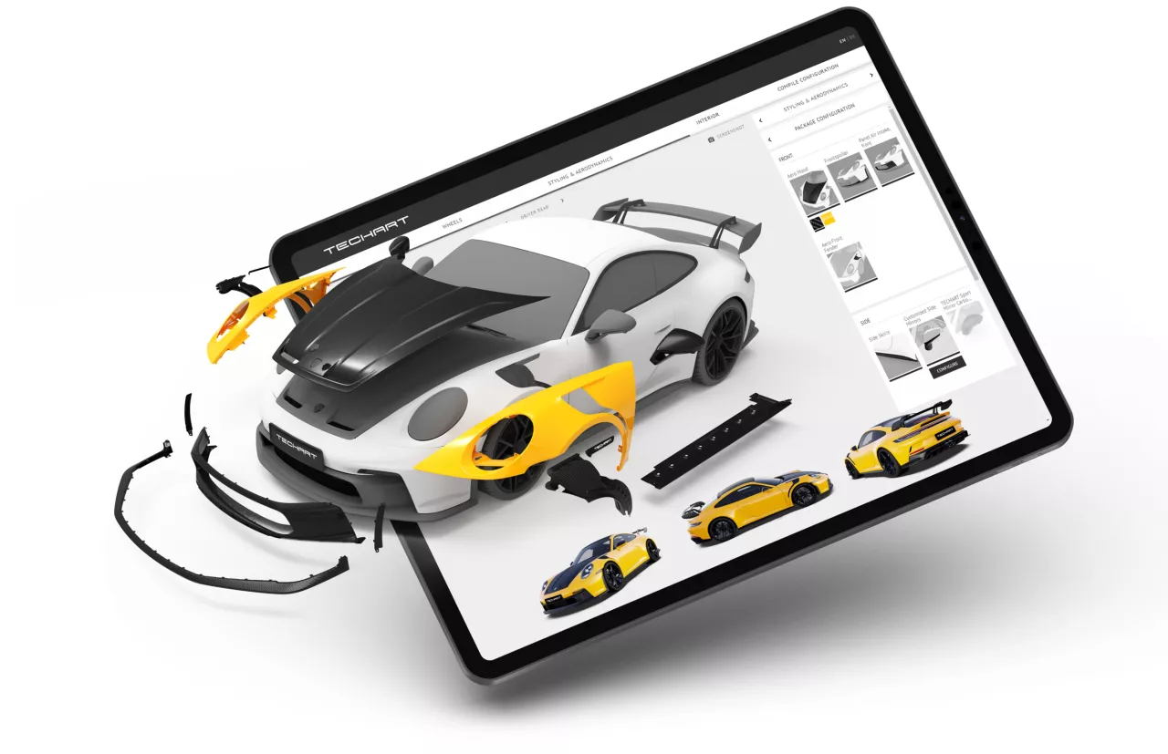 TECHART Online Configurator now available for more Porsche models: individualization in 3D for the Porsche 911 GT3, 911 GTS and Panamera img#13