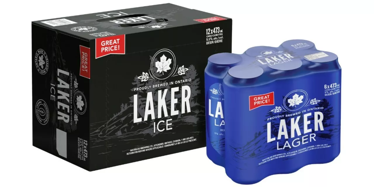 Laker Ice 12x473ml and Laker Lager 6x473ml (CNW Group/Waterloo Brewing Ltd.) img#1
