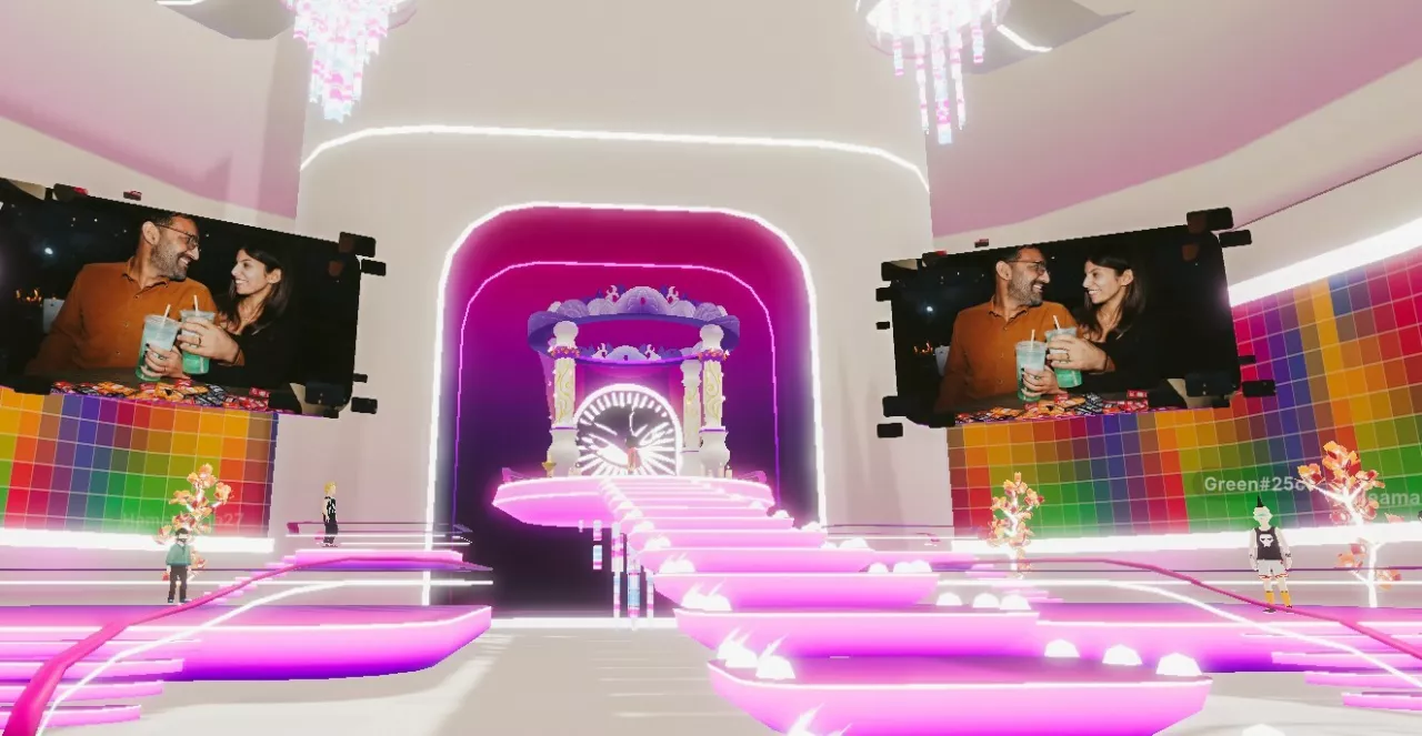 The couple worked closely with Taco Bell and the brand's partners to plan an other-worldly event, pushing past previous platform limitations with never before seen elements that Decentraland users will be able to view even after the wedding for a limited time. img#2