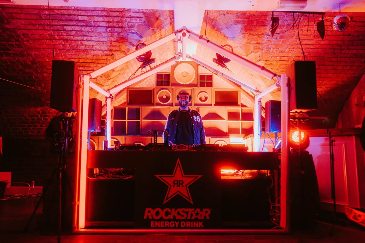 MistaJam performs at The Rockstar Energy Press Play Pre-Party at Lock91 in Manchester. img#1