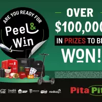 Pita Pit brings back their Peel and Win Contest, with over $100,000 in prizes to be won in March