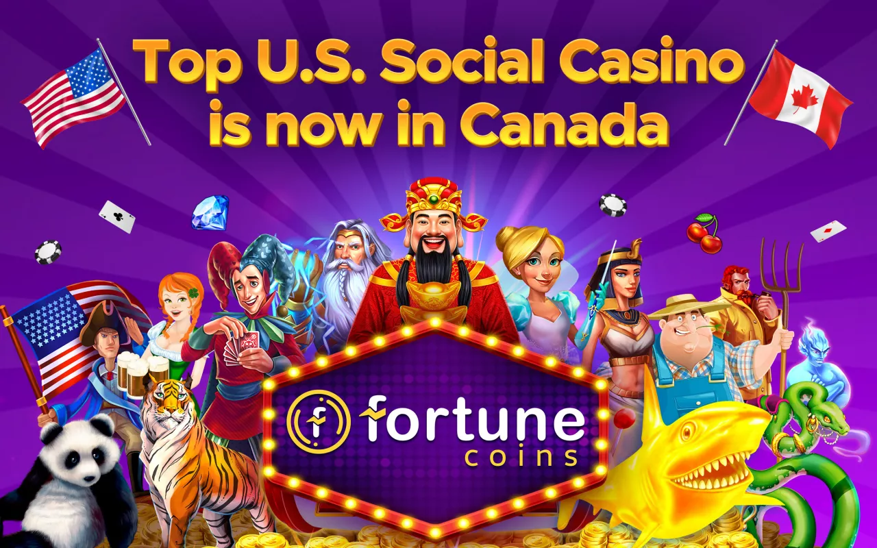 FortuneCoins.com, the fastest-growing U.S. social casino has officially made its debut in Canada (CNW Group/Fortune Coins) img#1