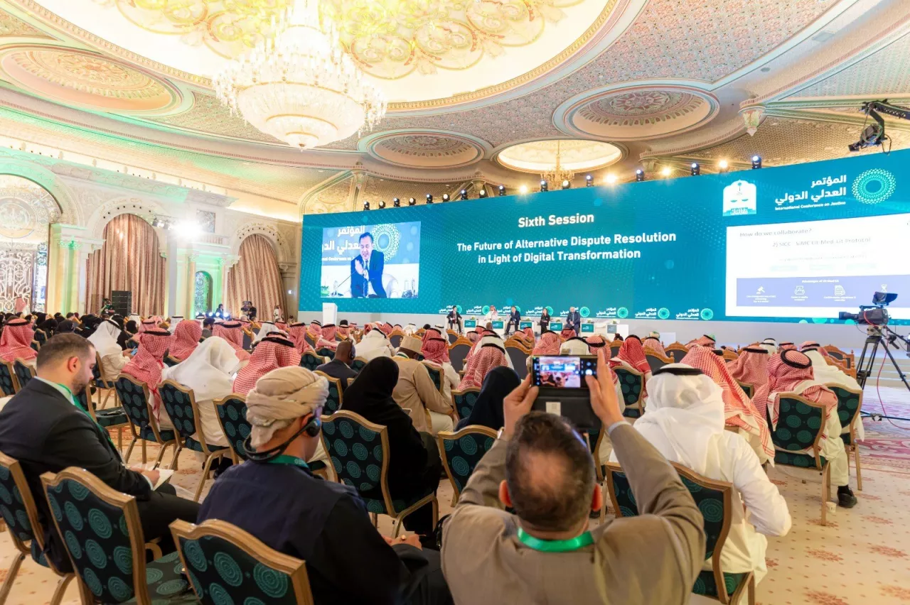 Delegates from across the world convene in Riyadh to take part in discussions on the future of judicial systems and the application of digital technologies in justice. img#1