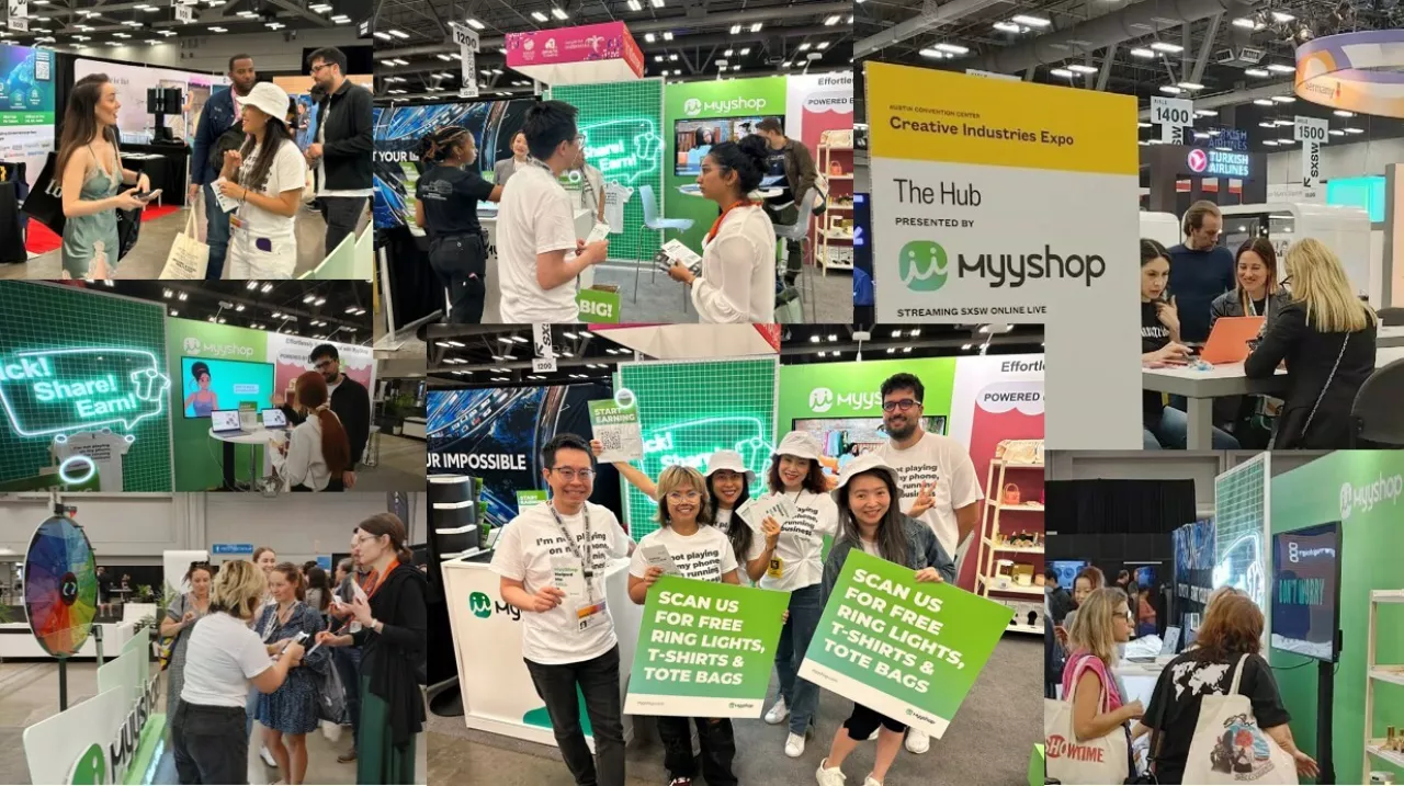 MyyShop, a cross-border social commerce platform launched by DHGATE Group in 2020, made its first appearance at the SXSW Creative Industries Expo. on March 12, 2023, in Austin, Texas img#1