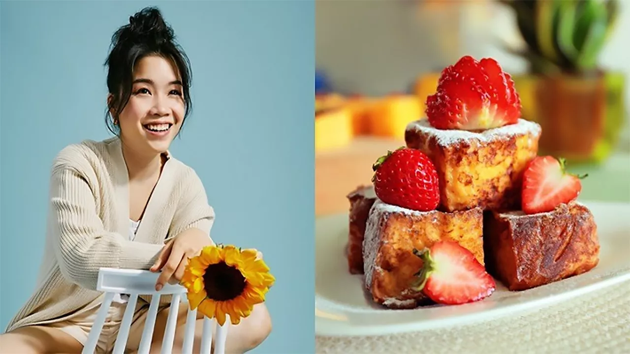 Inga Lam, reigning Incredible Egg Competition champion, uses eggs in her custardy brioche French toast cubes to kick-off this year’s competition. img#1
