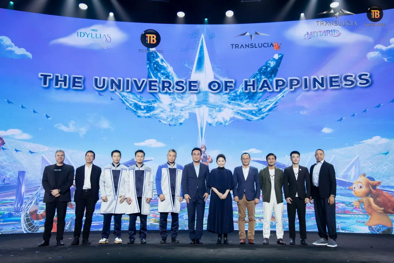 Representatives from Translucia Metaverse, T&B Media Global, MQDC Idyllias, Animoca Brands, Impact District, and Tonomus at the Translucia Metaverse launch in Bangkok, 14 March 2023 img#1