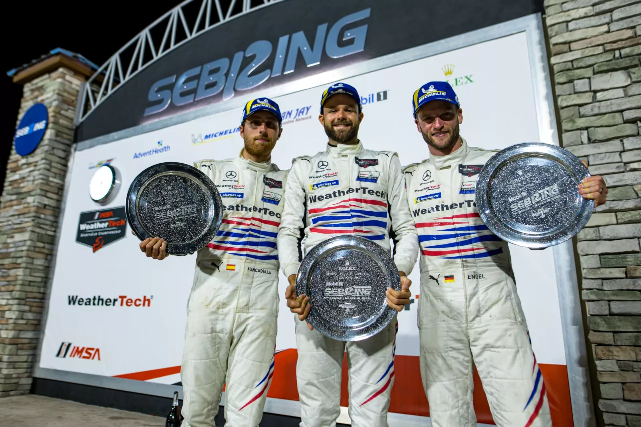 GTD-Pro class podium result for Mercedes-AMG Customer Racing in Mobil 1 Twelve Hours of Sebring img#5