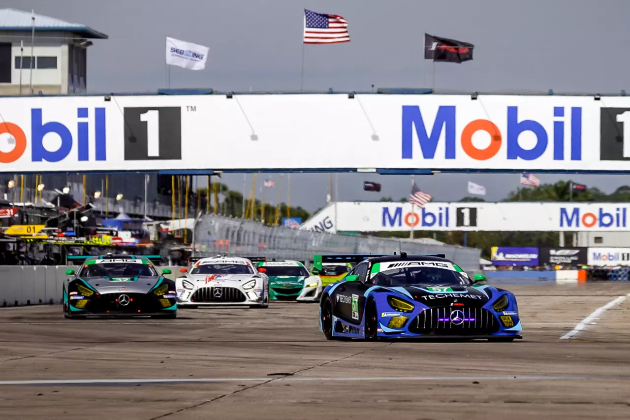 GTD-Pro class podium result for Mercedes-AMG Customer Racing in Mobil 1 Twelve Hours of Sebring img#1