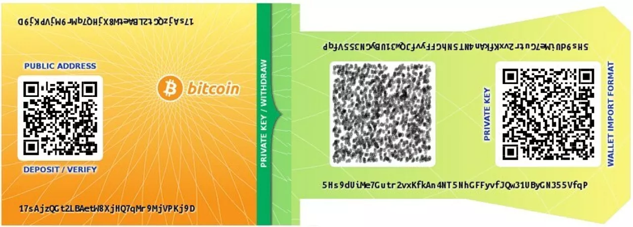 Paper Wallet created with Bitcoinpaperwallet.com. img#1