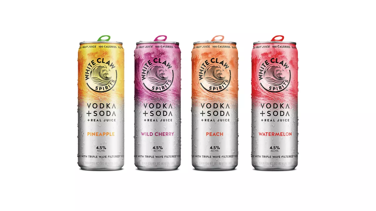 White Claw launches its new ready-to-drink White Claw Vodka + Soda, because better vodka makes for a better vodka + soda. Made with the same Triple Wave Filtered White Claw Premium Vodka that is in the bottles, the new 100-calorie canned cocktail is available in White Claw Vodka + Soda Pineapple, Peach, Wild Cherry, and Watermelon varieties. img#2