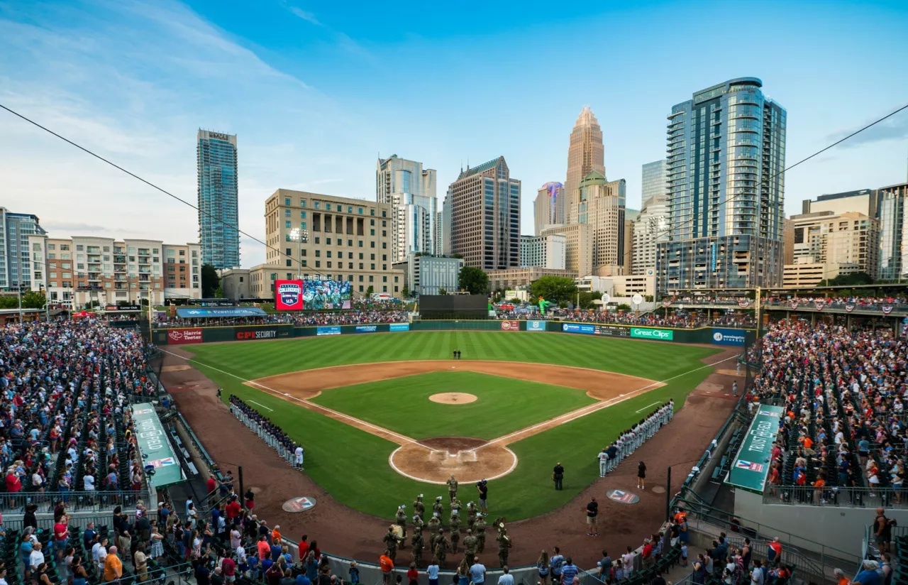 Wyndham Hotels and Resorts is now the Official Hotel Partner of Minor League Baseball (MiLB) with its award-winning loyalty program, Wyndham Rewards, MiLB’s Official Hotel Loyalty Partner. Above: Truist Field, home of the Charlotte Knights, in Charlotte, NC. img#1