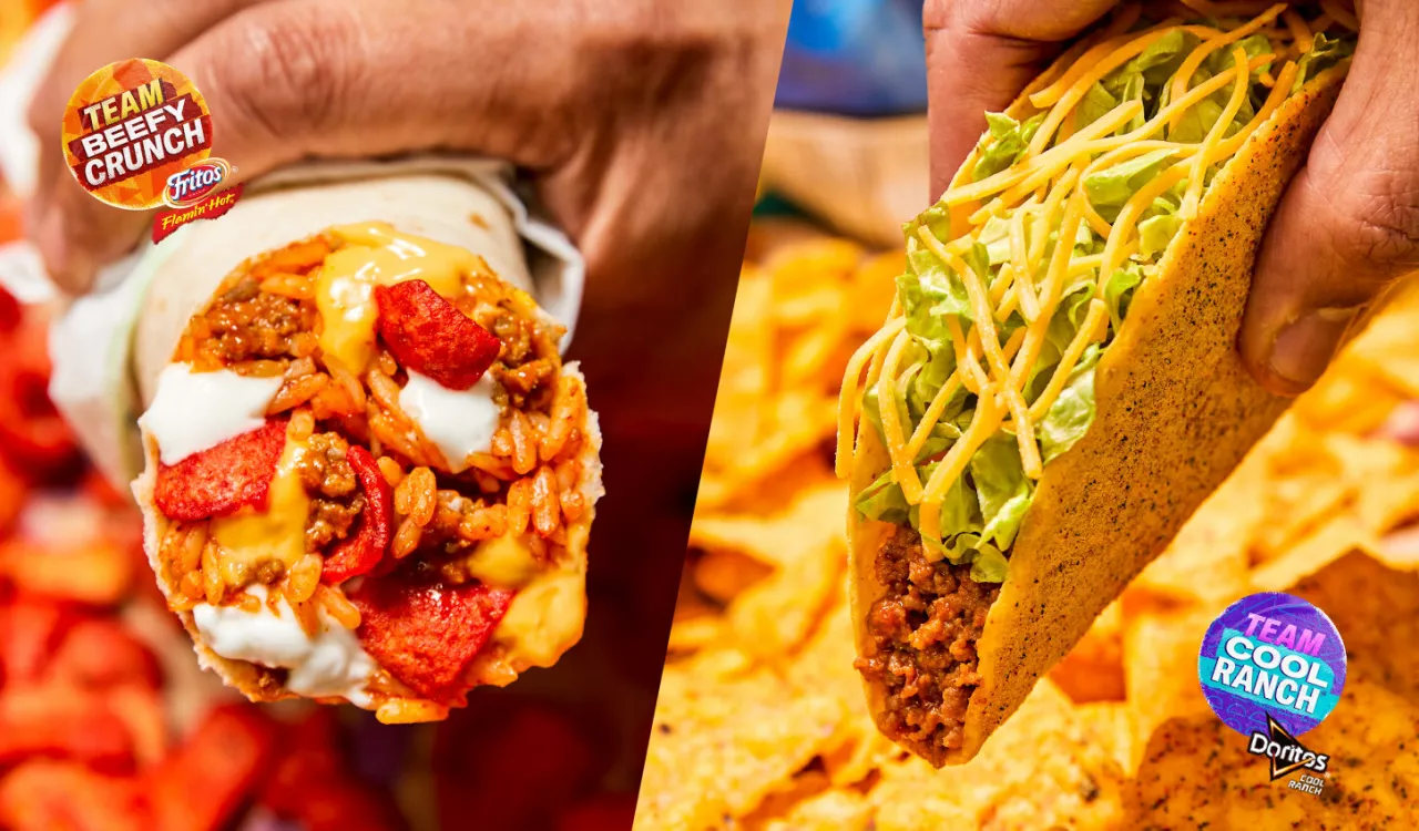The vote is on with the second round of Taco Bell's Fan-Favorite Voting. The Beefy Crunch Burrito will go head-to-head against the Cool Ranch® Doritos® Locos Tacos with the comeback product in the hands of Taco Bell Rewards members. img#2