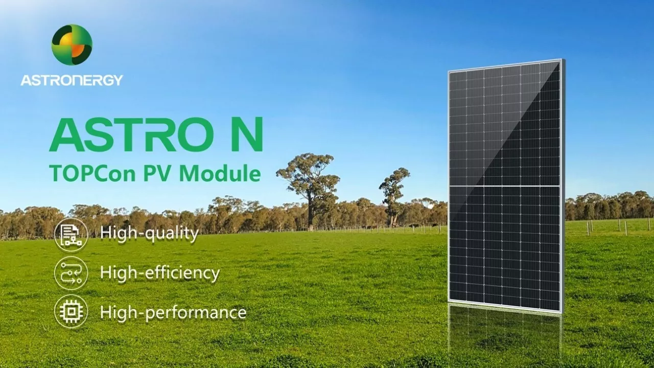 Astronergy n-type TOPCon PV modules to help generate green power in Australia. img#1