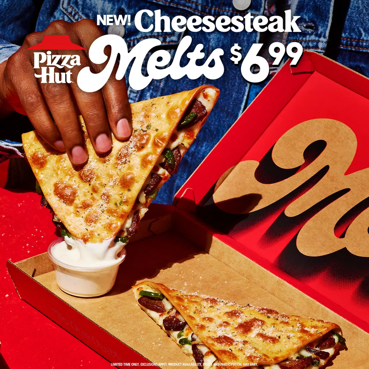 PIZZA HUT BRINGS SIRLOIN STEAK TO RESTAURANTS NATIONALLY FOR THE FIRST TIME WITH TWO NEW MENU ITEMS: CHEESESTEAK PIZZA AND CHEESESTEAK MELTS; LAUNCHES PIZZA HAUTE’S DINNER SERIES WITH CHAIN img#2