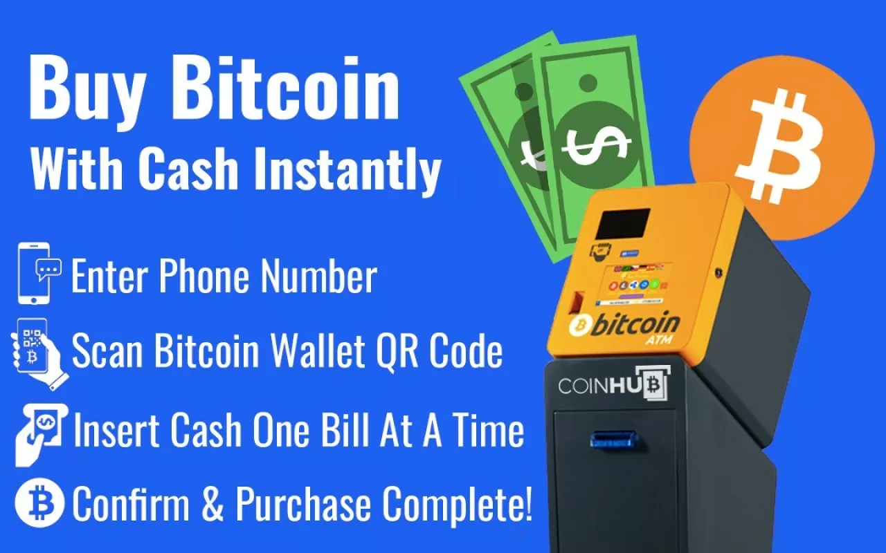 Bitcoin ATM Purchase Tutorial at a Coinhub Bitcoin ATM. img#1