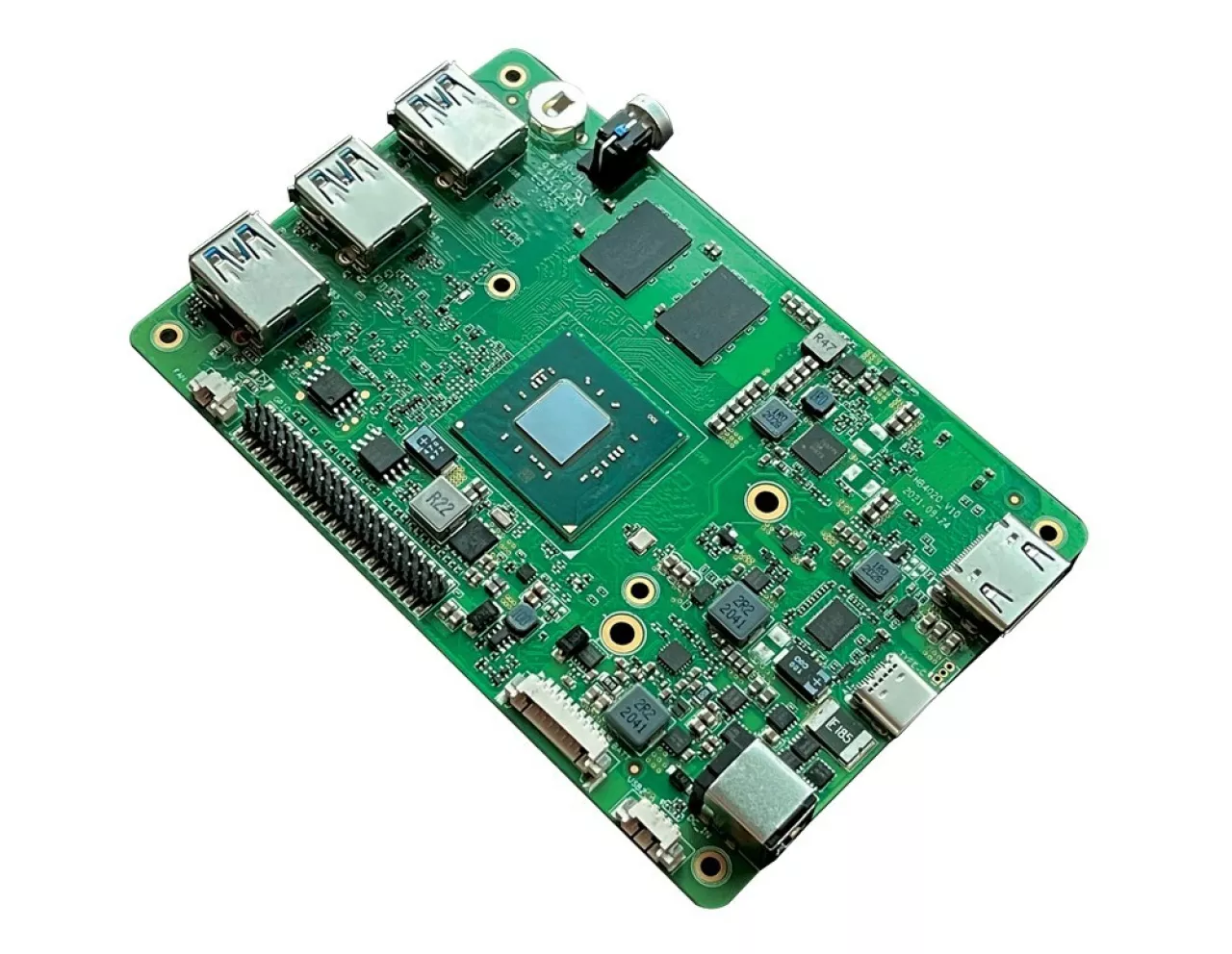 Hackboard 2 is a versatile, affordable single-board computer about the size of a smartphone but with the power of a desktop computer. It is ideal for use with Internet of Things (IoT) projects, maker projects, work-from-home, remote students and more. With an Intel processor and Windows 11 Pro, it can do virtually anything a traditional desktop PC can do — and more — at a fraction of the cost. What will you make with your Hackboard? img#1