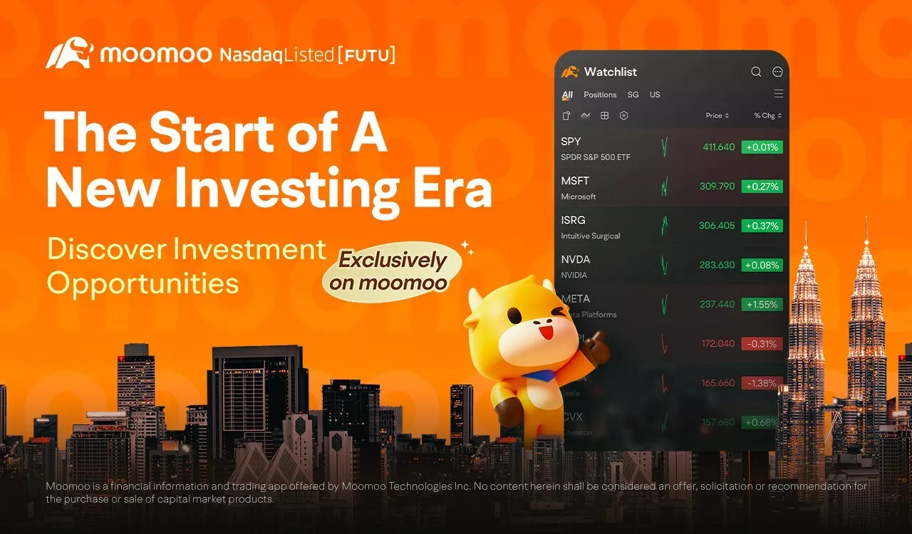 Moomoo sets to drive the start of new investing era with its powerful investment platform in Malaysia. (Futu Holdings Limited) img#1