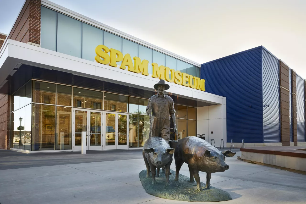 The SPAM® Museum averages more than 100,000 visitors annually, a considerable portion of whom hail from outside the United States. Last year, SPAM® fans from over 60 countries made the pilgrimage to Austin, Minn., to pay homage to the world-famous brand they love. In the last month alone, the museum welcomed visitors from Canada, Togo, the Philippines, England, Brazil, South Africa, Belgium, France, Thailand, Germany, Belize, India and Japan. img#1