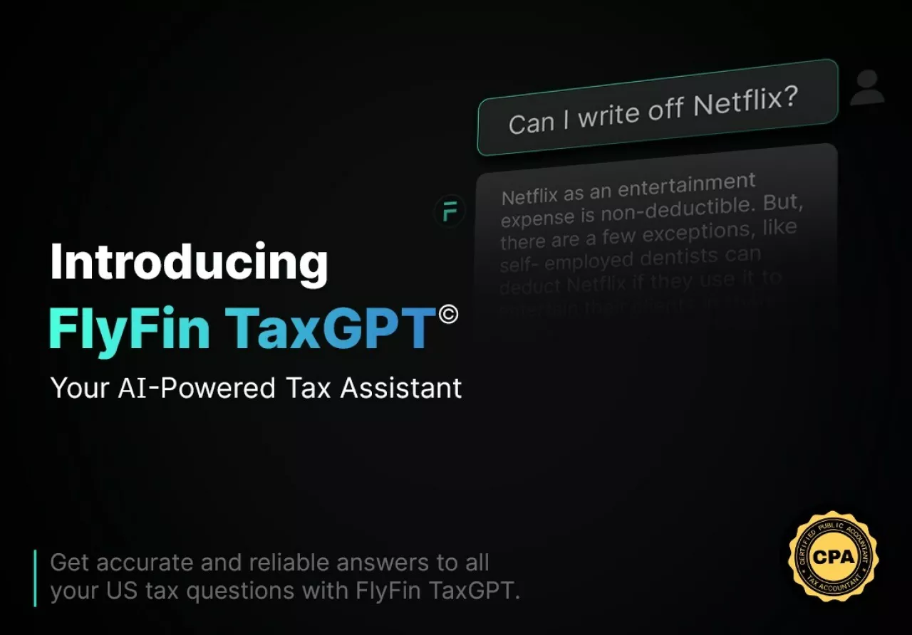 FlyFin TaxGPT - a generative AI service focused on taxes for self-employed. img#1